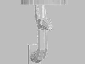 lumin&aacute;ria de arandela estilo contempor&acirc;neo Modelo 3D