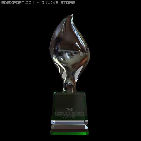 peoples choice award trophy 3D Model .c4d .max .obj .3ds .fbx .stl .blend 