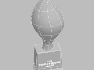 peoples choice award trophy 3D Model