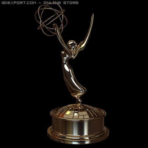 emmy award trophy 3D Model .c4d .max .obj .3ds .fbx .stl .blend