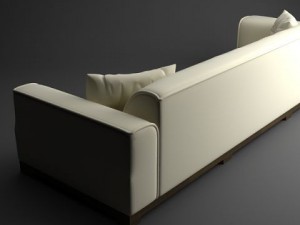 classical leather sofa 3D Model