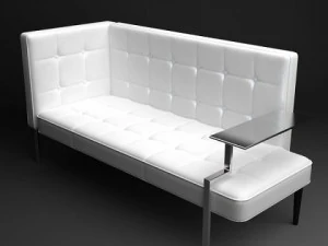 settee contemporary style 3D Model
