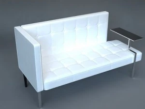 settee contemporary style 3D Model