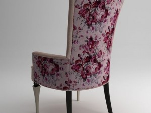armchair with flowers 3Dモデル