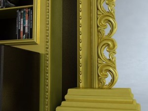 entertainment center vismara wall cinema 3D Model