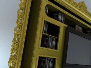 entertainment center vismara wall cinema 3D Model