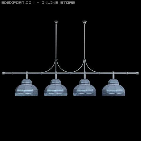 billiard table light fixture 3D Model .c4d .max .obj .3ds .fbx .stl .blend 