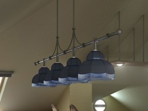 billiard table light fixture 3D Model