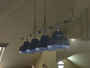 billiard table light fixture 3D Model