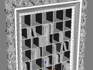 entertainment center vismara cd dvd shelves 3D Модель