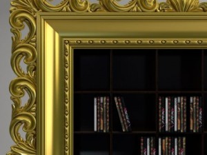 entertainment center vismara cd dvd shelves 3D Модель