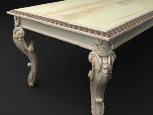 baroque table 3Dモデル