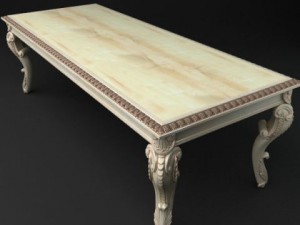 baroque table 3D 模型
