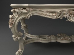 elegant baroque table 3Dモデル