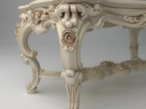 elegant baroque table 3D Model