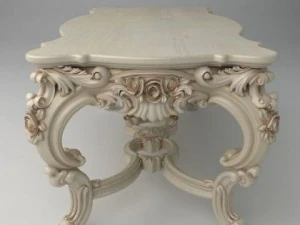 elegant baroque table 3D Model