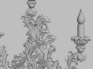candelabrum sconce light 3D Model