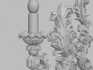 candelabrum sconce light 3D Model