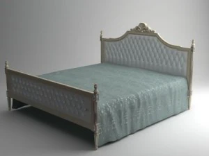伝統的なスタイルのベッド 3Dモデル