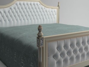 traditional style bed Modèle 3D