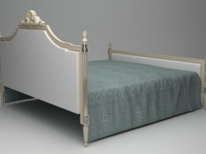 traditional style bed Modèle 3D