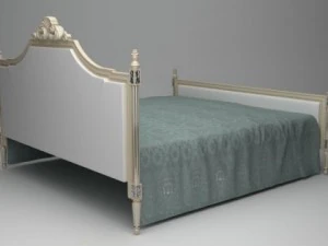 traditional style bed 3D Model