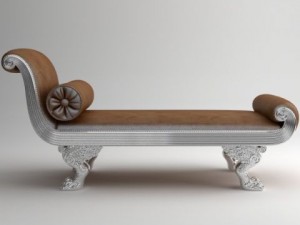 chaise bench andrea fanfani Modèle 3D