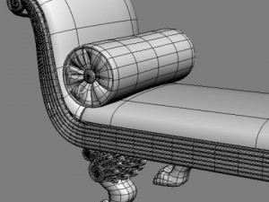 chaise bench andrea fanfani Modèle 3D