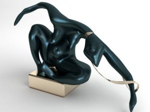 statue african women Model 3D