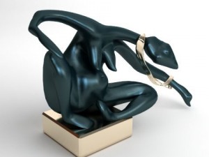 statue african women Model 3D