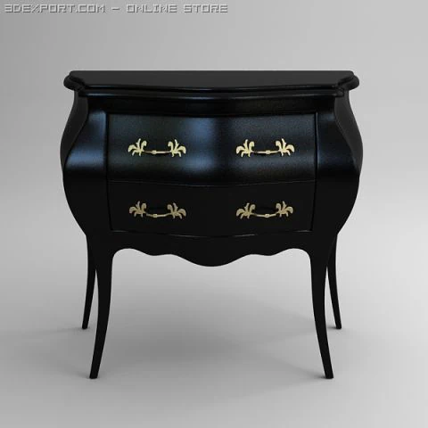 selva chest nightstand curbstone 3D Model .c4d .max .obj .3ds .fbx .stl .blend