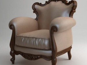 victorian piermaria armchair 3D 模型