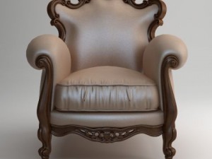 victorian piermaria armchair 3D Model