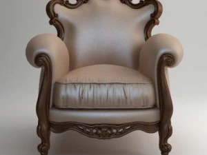 victorian piermaria armchair 3D Model