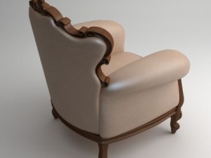 victorian piermaria armchair 3D Model