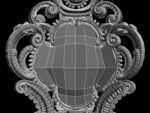 cornelio cappellini baroque side chair Modelo 3D