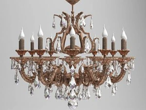 люстра milano для напівврізного монтажу 3D Модель