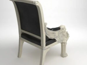 royal leather armchair 3D Model