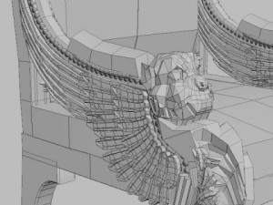 royal leather armchair Model 3D