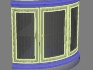 display case cabinet vitrine 3D Model