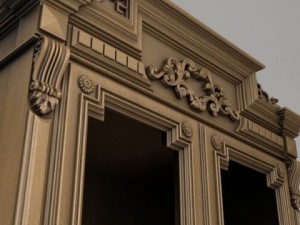 antique display cabinet 3D Model
