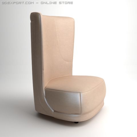 baxter etienne bergere revolving chair 3D Модель .c4d .max .obj .3ds .fbx .stl .blend 