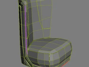 baxter etienne bergere revolving chair 3D Model