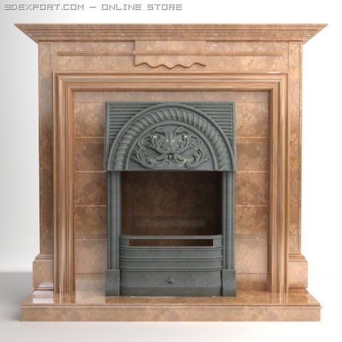 fireplace 3D मॉडल .c4d .max .obj .3ds .fbx .stl .blend 