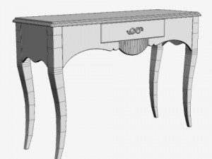 console table 3Dモデル