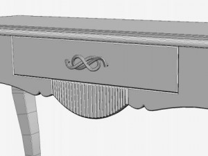 console table 3Dモデル