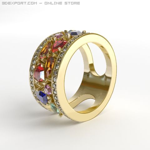 ring 3D 모델 .c4d .max .obj .3ds .fbx .stl .blend