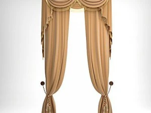 елегантні штори 3D Модель