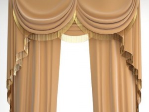 elegant curtains 3D 모델