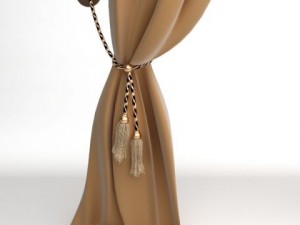 elegant curtains 3D 모델
